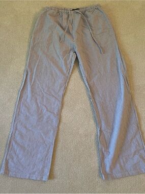 Brandy Melville Blue and white striped linen pants